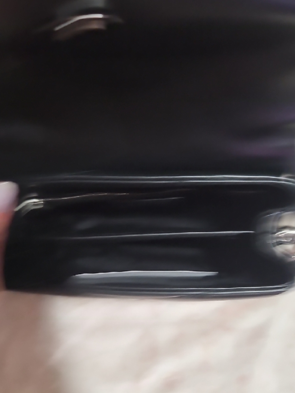 Saint Laurent Toy Loulou crossbody bag, black calfskin w/ silver hardware - Picture 5 of 6